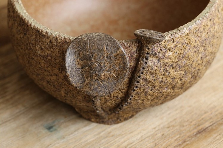 日式陶瓷水盂，可用作茶洗筆洗