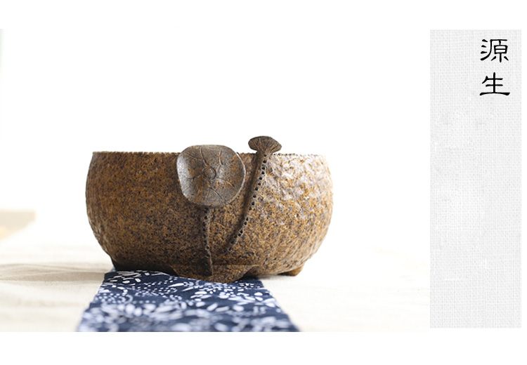 日式陶瓷水盂，可用作茶洗筆洗