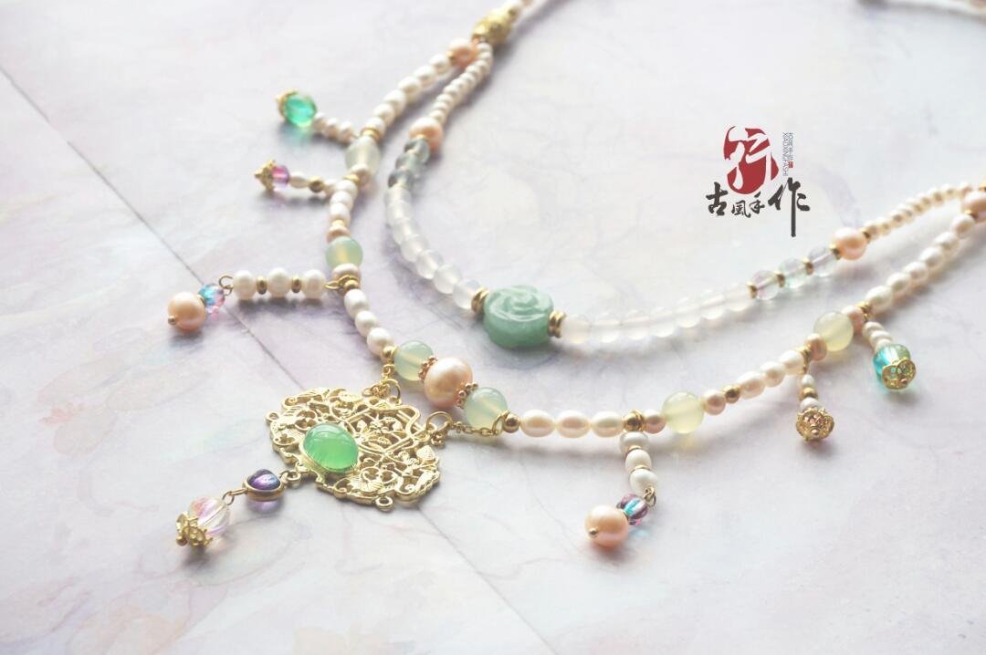 珍珠瓔珞鎖項(xiàng)圈