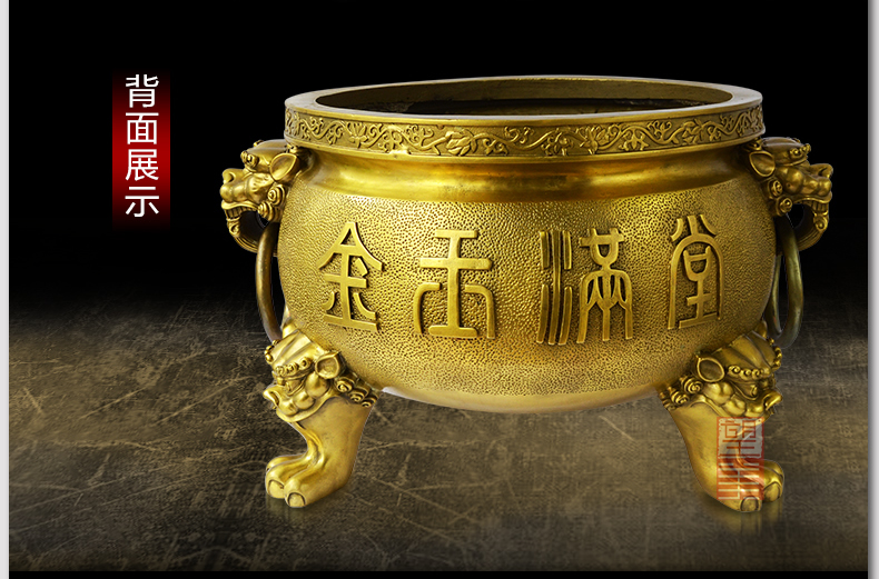 純銅香爐，三足宣德爐