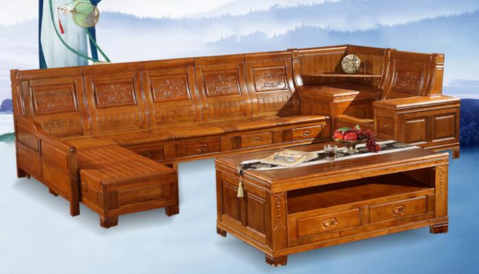 新中式香樟木質(zhì)沙發(fā)雕花，香樟木家具優(yōu)點