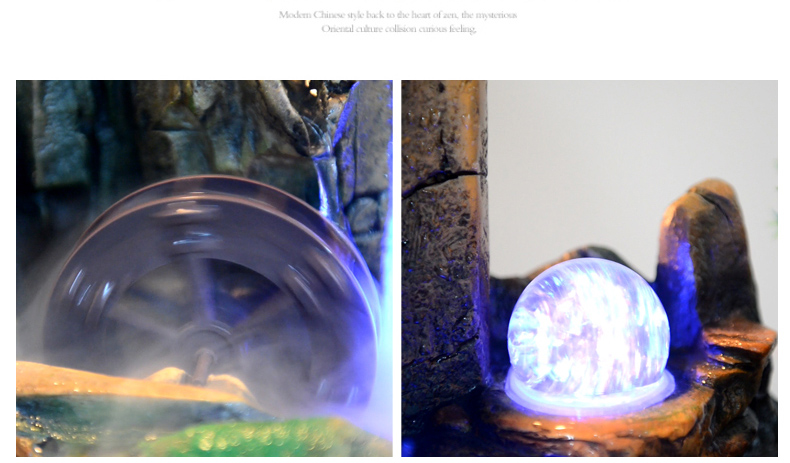 假山流水噴泉，招財(cái)假山噴泉流水盆景