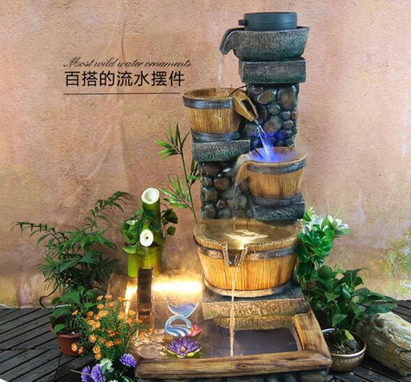 庭院田園假山魚池風(fēng)水輪擺件，不利方位