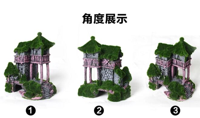 青苔擺件，小型觀賞假山石