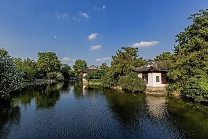 南翔古猗園掠影，亭臺水榭