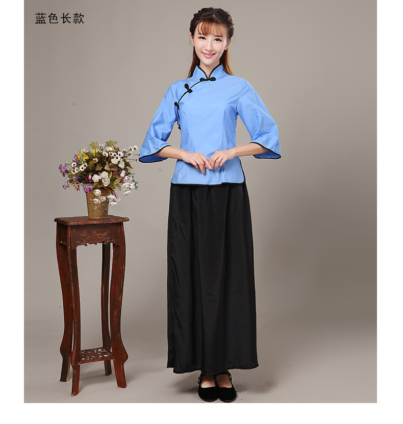 五四青年裝民國(guó)學(xué)生裝畢業(yè)校服