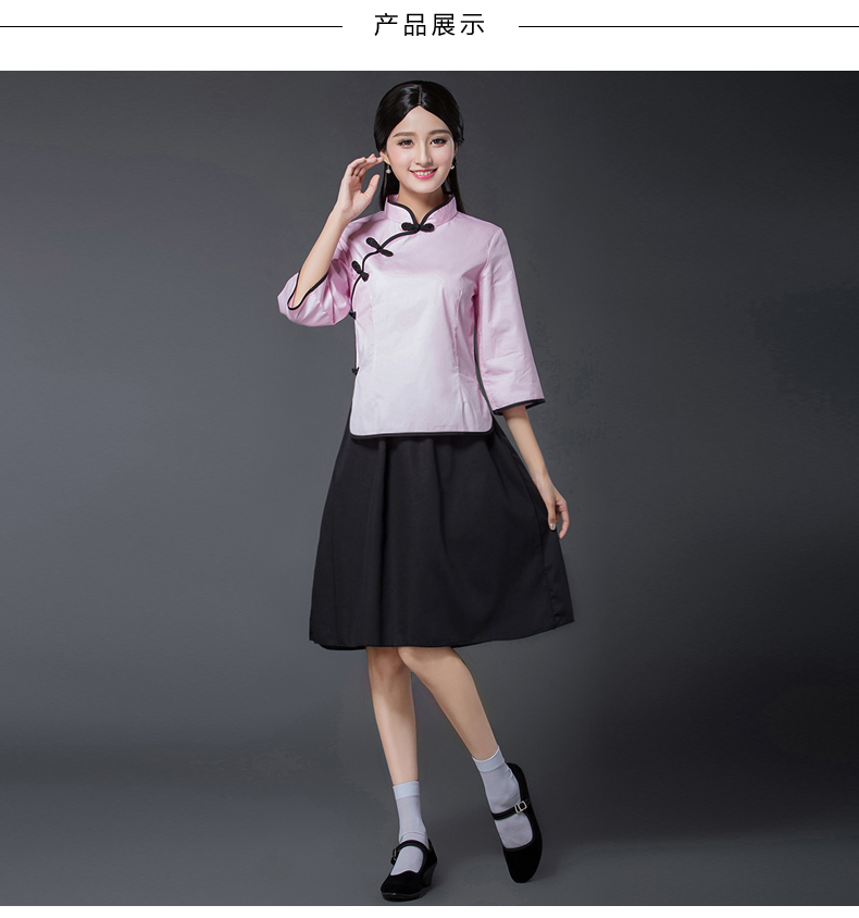 民國風(fēng)學(xué)生裝五四青年裝，復(fù)古服裝女裝中山裝