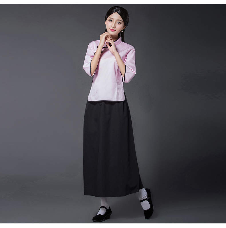 民國風(fēng)學(xué)生裝五四青年裝，復(fù)古服裝女裝中山裝
