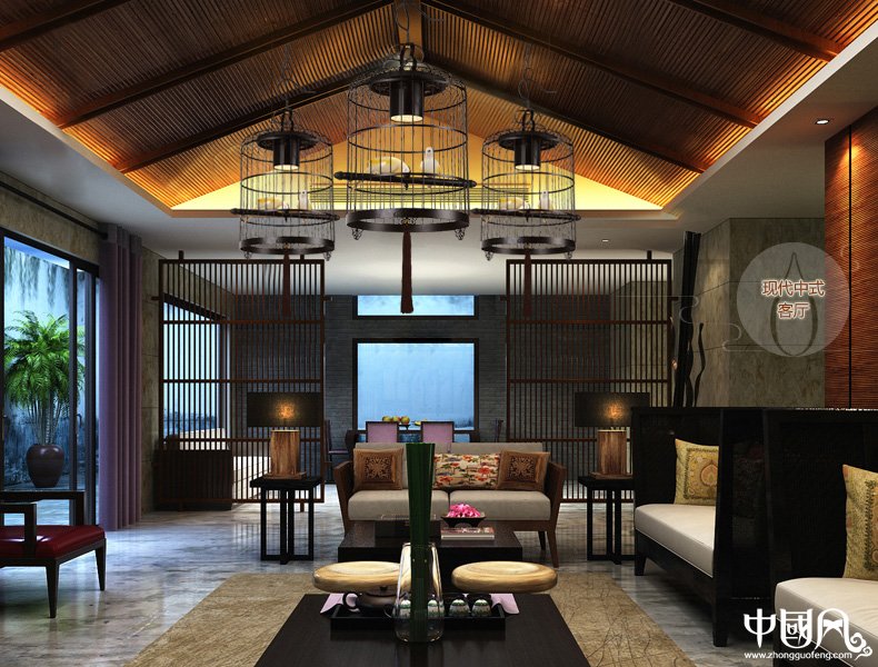 新中式鳥籠吊燈鳥籠燈，匠心啟航閱讀十足