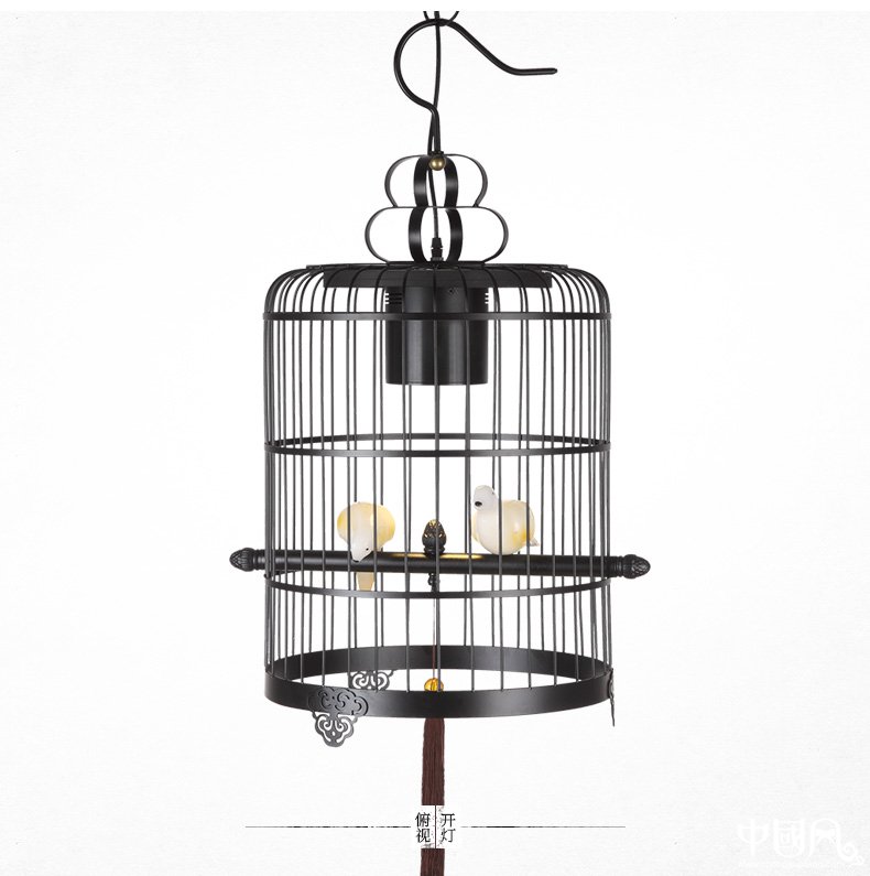 新中式鳥籠吊燈鳥籠燈，匠心啟航閱讀十足