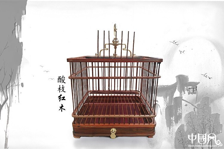 匠心啟航閱讀紅木鳥籠子