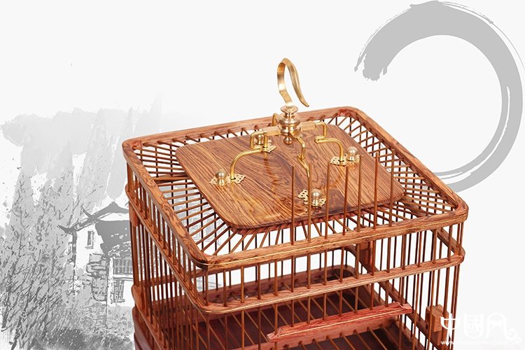 匠心啟航閱讀紅木鳥籠子