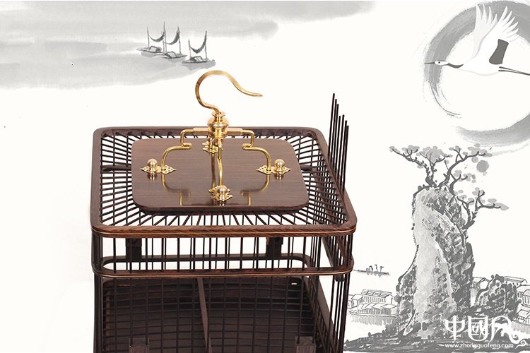 匠心啟航閱讀紅木鳥籠子