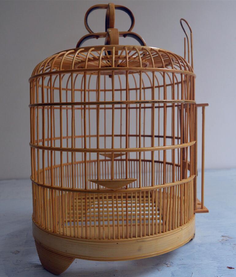 廣式清遠(yuǎn)籠三皮籠老竹畫(huà)眉鳥(niǎo)籠