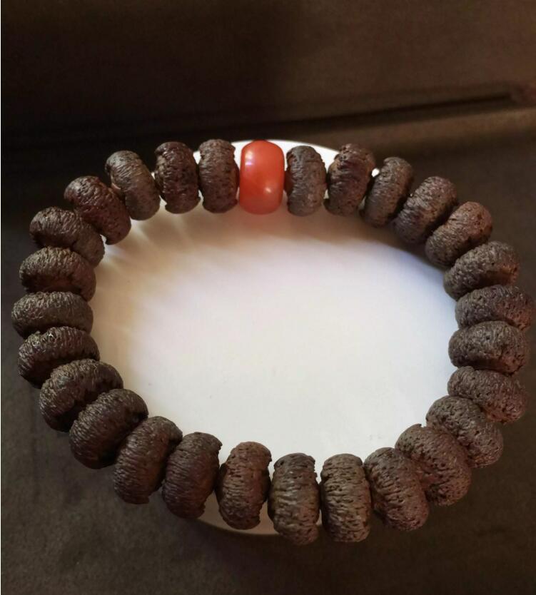 蓮花菩提子配南紅手鏈