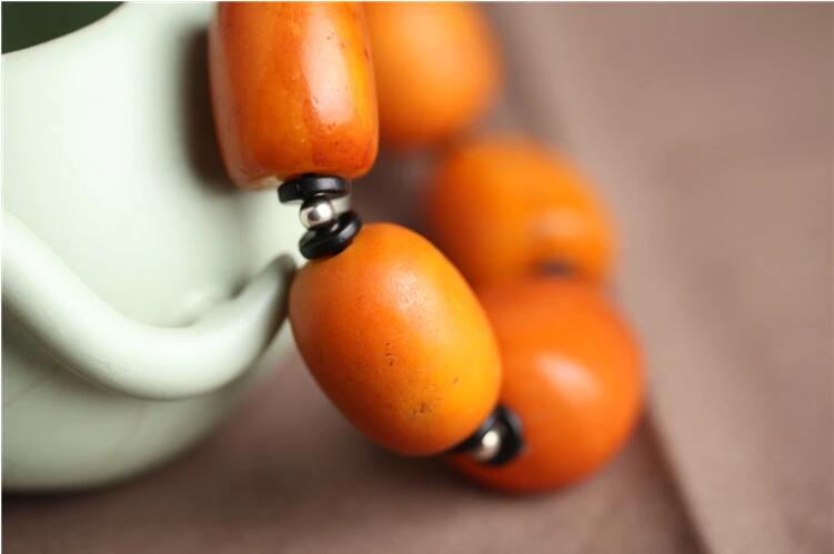 匠心啟航閱讀天然琥珀老蜜蠟手串