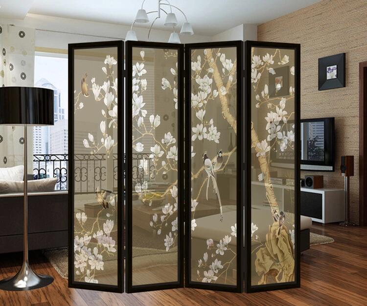 時尚簡約中式實木屏風(fēng)