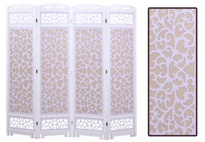 實木屏風鏤空折疊可移動家用屏風