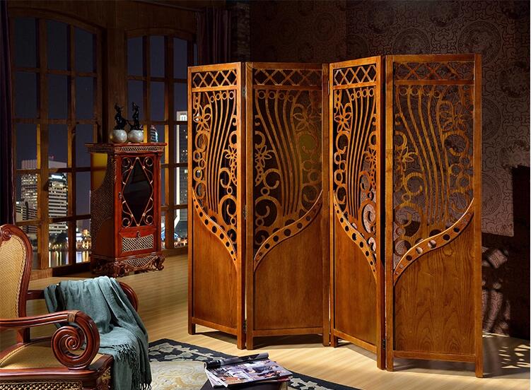 烏金木實木屏風(fēng)鏤空雕刻屏風(fēng)