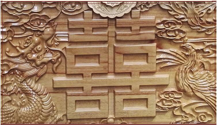 匠心啟航閱讀龍鳳雙喜香樟木箱子