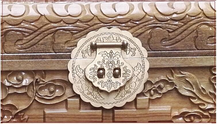 匠心啟航閱讀龍鳳雙喜香樟木箱子