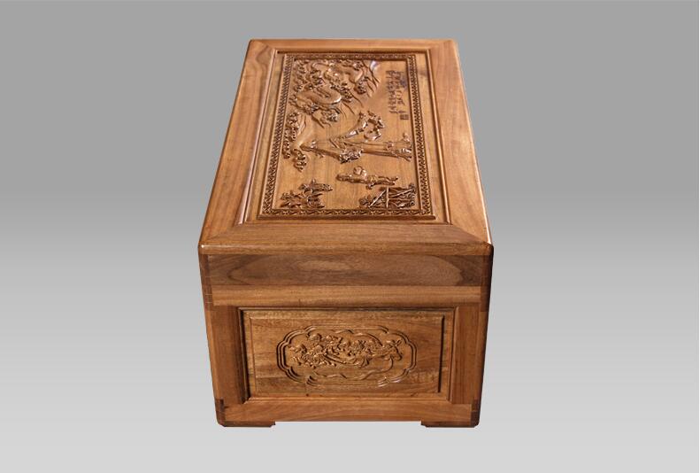 中式復古香樟木箱子