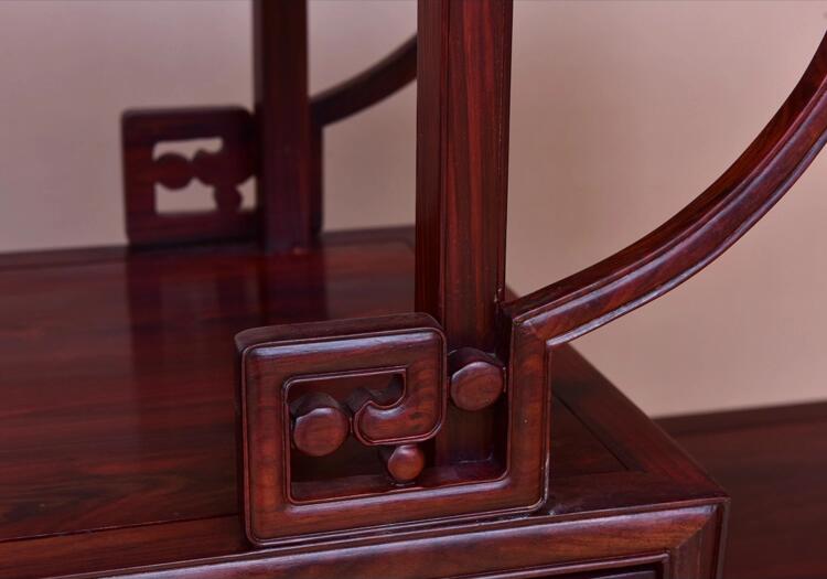 全實木中式大紅酸枝博古架