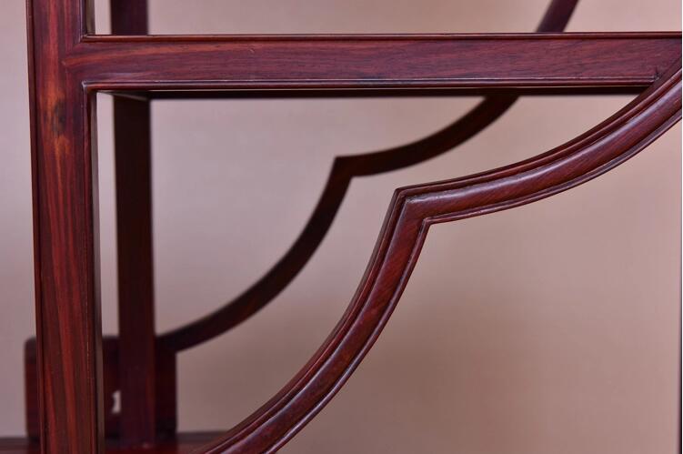 全實木中式大紅酸枝博古架