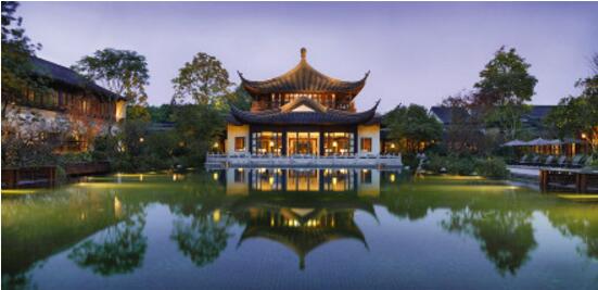 杭州西子湖四季酒店亭臺(tái)樓閣設(shè)計(jì)