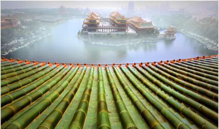 蓬萊三仙山：明清皇家風(fēng)格亭臺樓閣設(shè)計(jì)