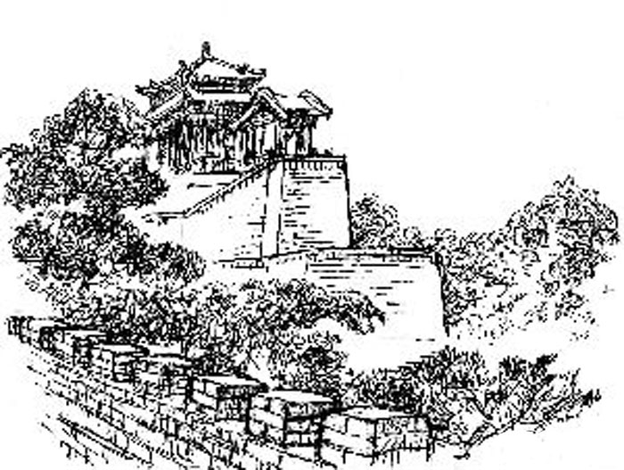 匠心啟航閱讀手繪叢臺(tái)亭臺(tái)樓閣