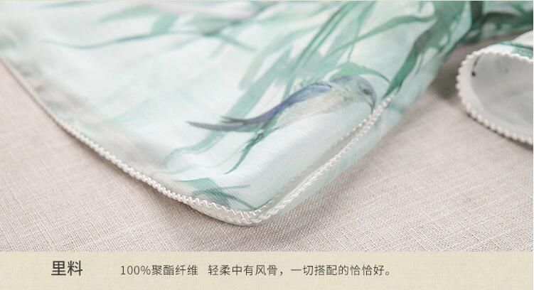 七分袖唐裝匠心啟航閱讀上衣