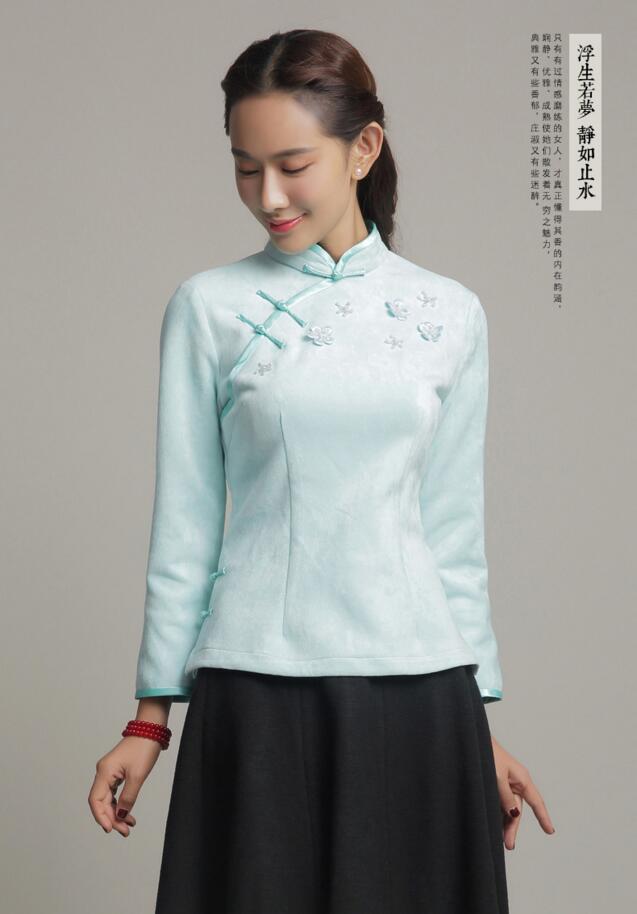 唐裝女上衣夏秋復(fù)古