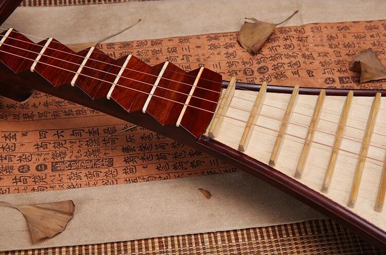 收藏老紅木琵琶樂(lè)器