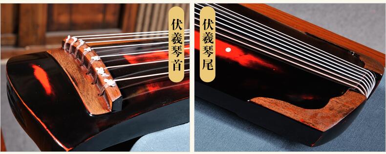 手工斫琴老桐木朱砂紅古琴樂(lè)器