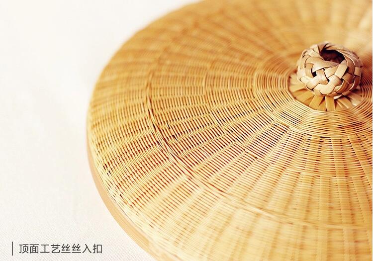 竹編制品匠心啟航閱讀茶點(diǎn)收納簞籃