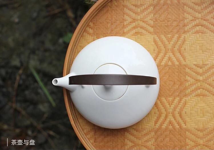 匠心啟航閱讀家用竹編茶點(diǎn)收納托盤