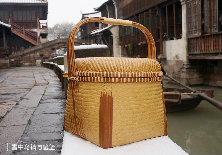 匠心啟航閱讀竹編收藏品手工竹籃