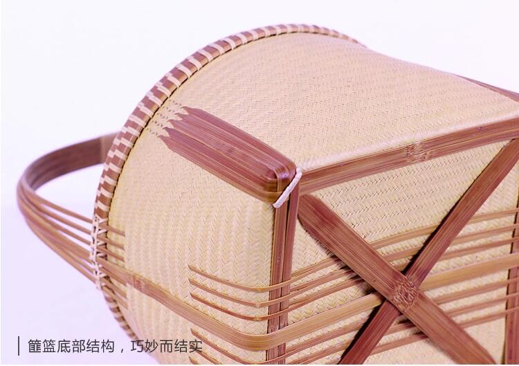 匠心啟航閱讀竹編收藏品手工竹籃