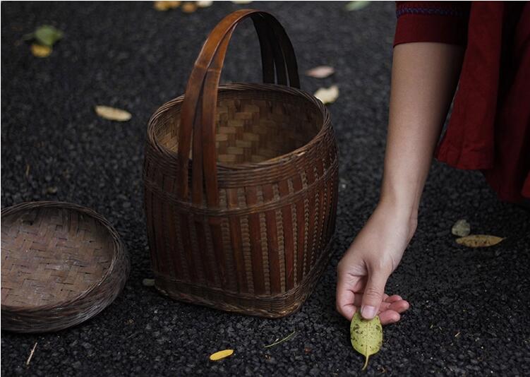 匠心啟航閱讀竹編提籃