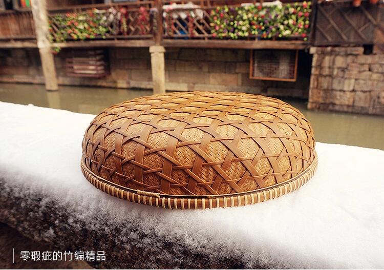 匠心啟航閱讀家用竹編零食收納竹匾