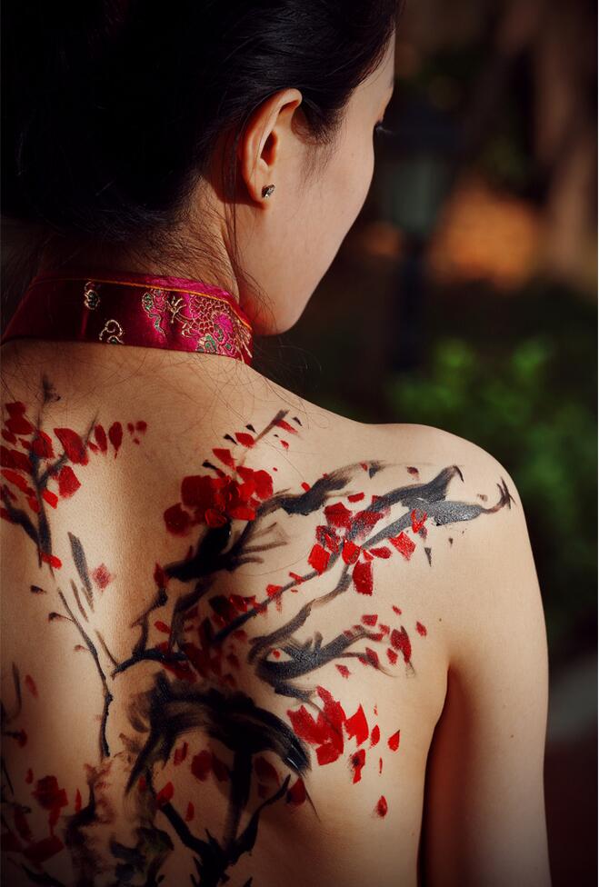 國風人體彩繪 彩繪藝術