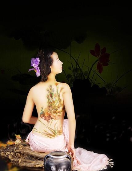 國風人體彩繪 彩繪藝術