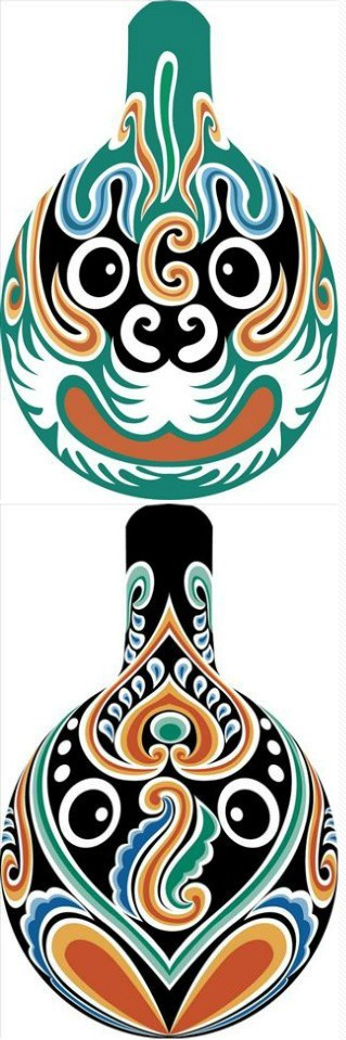 臉譜彩繪，馬勺彩繪臉譜