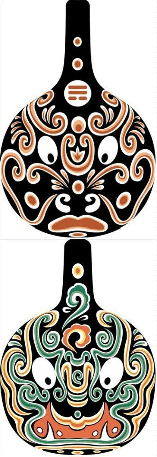 臉譜彩繪，馬勺彩繪臉譜