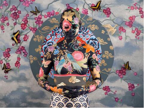 創(chuàng)意人體彩繪，彩繪藝術