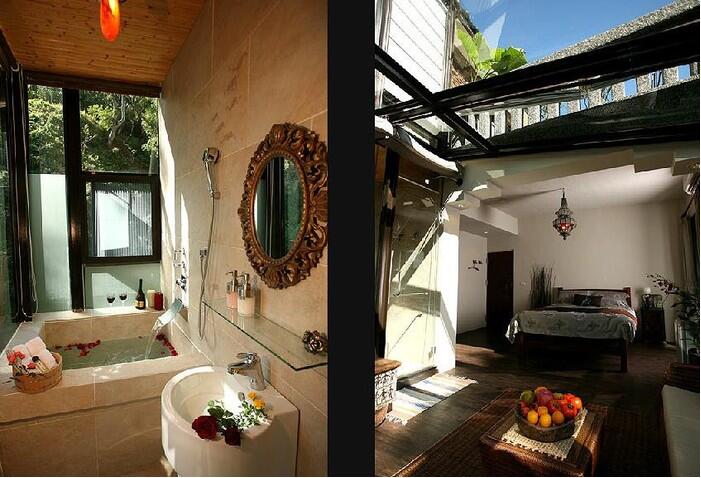 花蓮回音谷森林，民宿玻璃房民宿