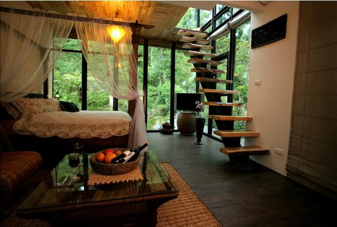 花蓮回音谷森林，民宿玻璃房民宿