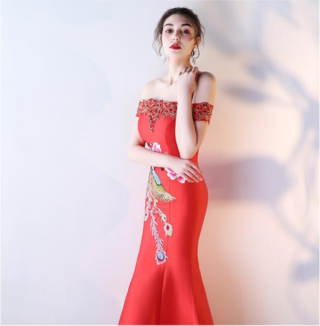 匠心啟航閱讀刺繡綁帶中式婚禮禮服