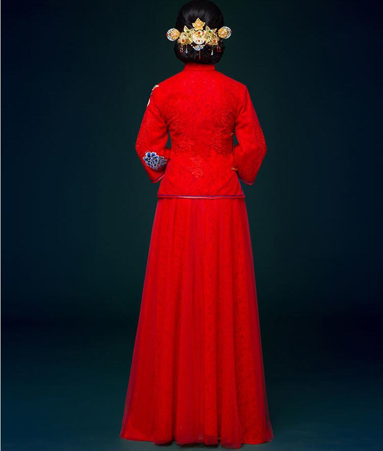 匠心啟航閱讀刺繡中式婚紗中式禮服圖片